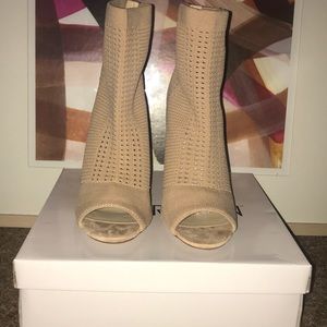 High Heel Peep Toe Booties